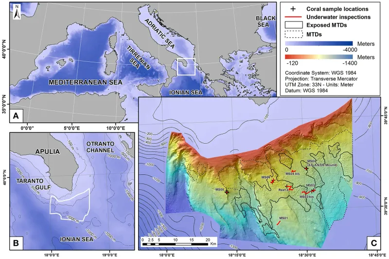 Santa Maria di Leuca Province (Mediterranean Sea): Identification of Suitable Mounds for Cold-Water Coral Settlement Using Geomorphometric Proxies and Maxent Methods